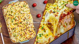 Baked Spaghetti Alfredo Recipe  How to Make Viral Spaghetti Alfredo by SooperChef [upl. by Partan]