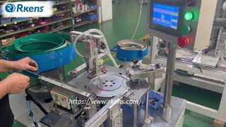 Customized automatic assembly machine for assembling mosfet transistor and plastic part [upl. by Ozner891]