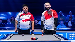 Mario He vs Eklent Kaçi  Quarter Final  2023 World Pool Masters [upl. by Eidorb]