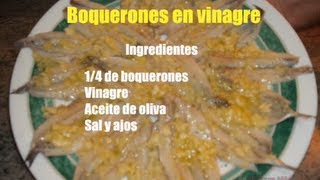 Boquerones en vinagre recetas de cocina con Mila [upl. by Legna970]