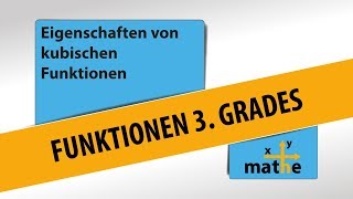 Funktionen 3 Grades  Eigenschaften Aussehen Null Extrem und Wendestellen Symmetrie [upl. by Fritz]