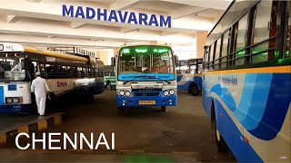 Chennai New Bus Station Madhavaram Inter City Bus Terminal  MMBS  MTC [upl. by Nwahsuq]