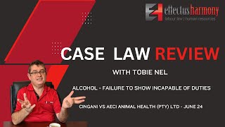 CASE LAW REVIEW Alcohol  Failure to show Incapable of Duties [upl. by Prasad]