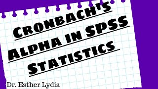 Cronbachs alpha in SPSS [upl. by Ehud197]