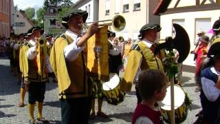 Burgfest Hilpoltstein 2012 Historischer Festzug Teil 1 von 2 quotHDquot [upl. by Tshombe846]