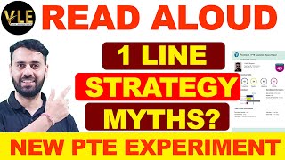 PTE New Rules 2023  PTE Speaking Read Aloud One Line Strategy  Vision Language Experts [upl. by Kurman]