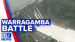 Warragamba Dam overflow fuelling river flooding  9 New Australia [upl. by Leff598]