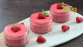 Recette de la mousse aux framboises  750g [upl. by Alenoel]