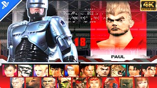 Tekken 3 Secret Robocop yoshimitsu  Arcade Mode Gameplay 4k60fps [upl. by Forrer]