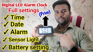 Smart LED Digital Clock  how to setup digital smart LED alarm clock  Dynamic Mart Digital Clock [upl. by Winni260]