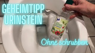 Super Trick um WC Urinstein zu entfernen  Toilette unter dem Rand sauber Urinflecken Kalkflecken [upl. by Fuld]