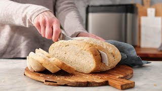 Crusty French Bread Recipe made with Panasonic Breadmaker SDYR2550 [upl. by Esom761]