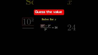 Crack This Exponential Equation in Seconds maths [upl. by Corinna]