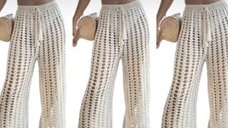 como fazer calça de crochê para o verãocrochet [upl. by Ayaj]