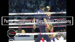 Toughest Muay Thai Fight in history  Penthai vs Wanchalong pk Saenchai [upl. by Edrahs500]