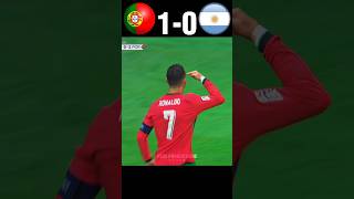 Portugal vs argentina friendly match  2024 imaginary youtube football shorts [upl. by Ianaj]