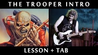 The Trooper Intro amp Harmony Lesson Adrian Smith [upl. by Pachston]