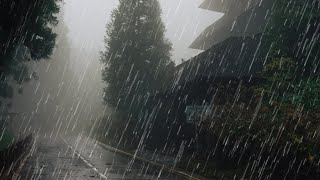 Rain Sounds For Sleeping  99 Instantly Fall Asleep With Rain And Thunder Sound At Night [upl. by Celik]