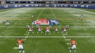 Super Bowl 48 Madden 08  Seahawks vs Broncos [upl. by Cimah]