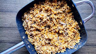 How To Make The Best Easy Classic One SkilletPan Low Sodium Ground Beef Stroganoff Recipe Quick [upl. by Strader252]