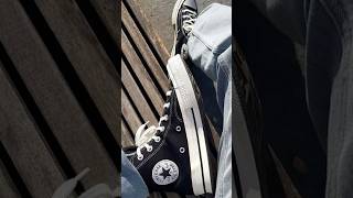 Black Converse Chuck 70 High Top A Timeless Look👟 Converse ConverseOriginal [upl. by Sixla87]