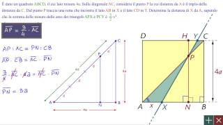 Geometria  Problemi di applicazione della similitudine  1  primo biennio [upl. by Berenice]