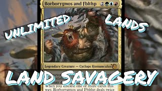 LAND SAVAGERY Borborygmos and Fblthp Full EDH Deck Tech [upl. by Azrim]