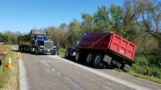 Big Blue Pulls Big Red Out Of The Ditch [upl. by Walley]