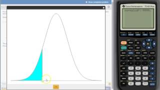 Finding a normal probability with the TI8384 [upl. by Annet]