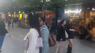 Rundle Mall Pedestrian Walkthrough Walking Tour In Adelaide Australia [upl. by Sal]