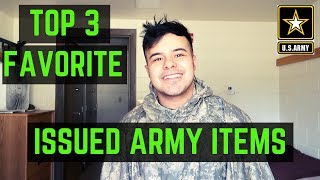 MY TOP 3 FAVORITE ARMY ISSUED ITEMS 2019 [upl. by Ahsaetal49]