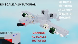 RO Scale A10 Warthog Tutorial  Plane Crazy Roblox [upl. by Montague]