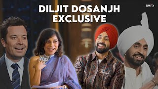 Diljit Dosanjh EXCLUSIVE Interview from New York after Tonight Show  Sucharita Tyagi [upl. by Adlanor840]