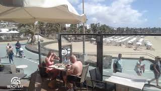 Webcam Lanzarote  Live Stream from the Beachbar in Costa Teguise [upl. by Adaiha]