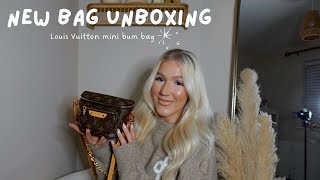 NEW BAG UNBOXING  Louis Vuitton mini bum bag [upl. by Nnauol]