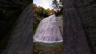 Beautiful Fall view at Stony Brook State Park  Autumn in New York nature hiking shorts [upl. by Naesar495]