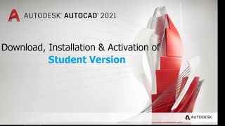 AutoCAD 2021 Student Version  Download and installation guide [upl. by Saoj]