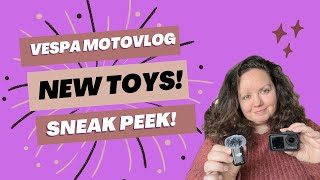 New DJI Motovlog Products Sneak Peek  Vespa Motovlog [upl. by Prevot]