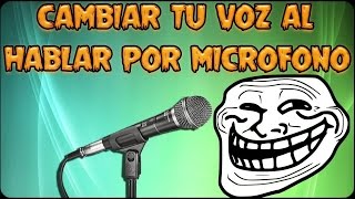 Como Cambiar La Voz en La PC [upl. by Mloc]