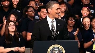 President Obama Speaks on Strengthening the Economy for the Middle Class [upl. by Idnek]