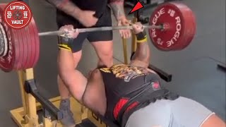 Julius Maddox Fails 730 lbs Bench [upl. by Mccreery]