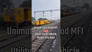 Unimat split head MFI amp Utility track vehicle vehicle railways trending shortsvideo shorts [upl. by Chivers458]