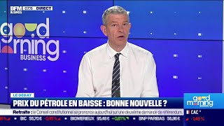 Nicolas Doze face à JeanMarc Daniel  Prix du pétrole en baisse une bonne nouvelle [upl. by Silvano]