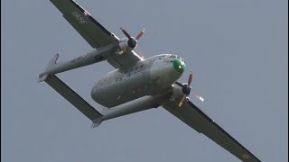 Nord Aviation Noratlas  Display flight 100 years Lubeck Airport [upl. by Gannie]