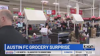 Austin FC surprises customers at HEB [upl. by Betsey329]