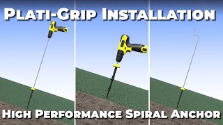 Installation Guide of the PlatiGrip  A highperformance spiral anchor [upl. by Karalee]