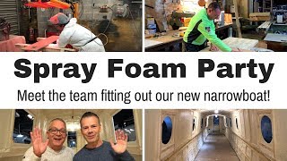 Insulating Our Canal Narrowboat With Spray Foam  Ep 22 [upl. by Wurster240]