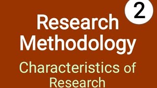 Research MethodologyCharacteristics of ResearchResearch AptitudePhD Course workUGC NETSETMPET [upl. by Willms]