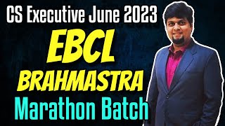 FREE CS Executive Online Classes  EBCL  Marathon Revision  Essential Commodities Act 1955 [upl. by Aynek650]