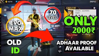 Free Fire id Sell Low Price 😱💸 FF id Sell 🛒Low Price ma id🤯💸 All Evo Max  Trusted id Seller💯 [upl. by Nelra156]